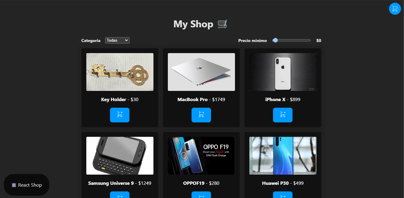 React Shop